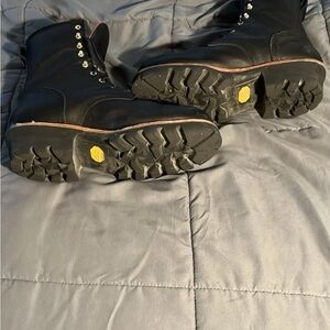 Chippewa Black Leather Men's Boots